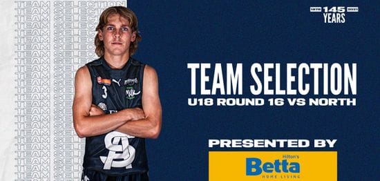 BETTA Team Selection: Under-18 Round 16 vs North Adelaide